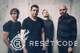 Die Stuttgarter Band Reset Code mit schwarzen T-Shirts